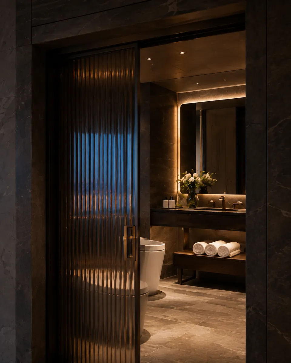Hotel bathroom space